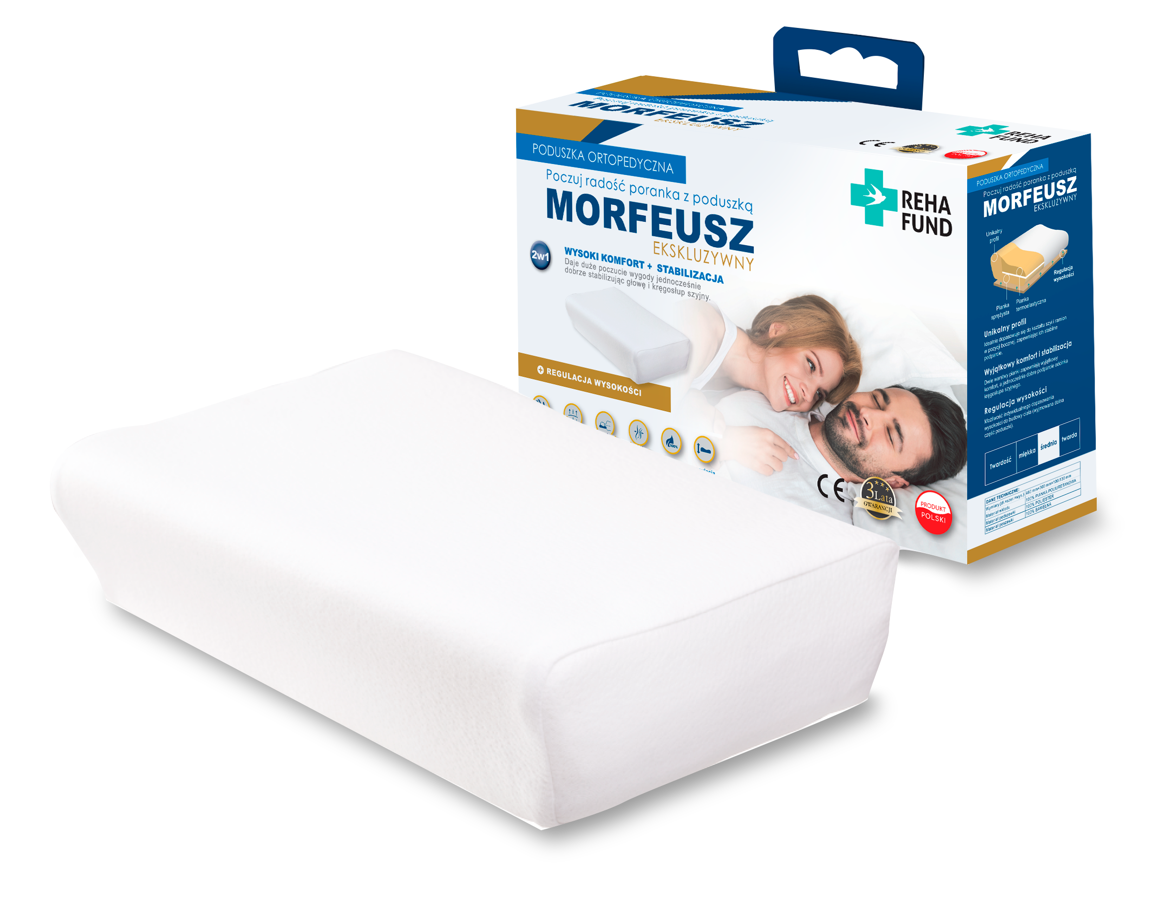 Poduszka ortopedyczna Morfeusz Ekskluzywny Reha Fund